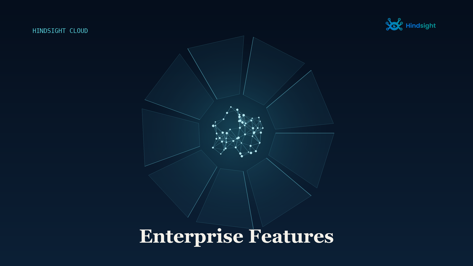 Enterprise features in Hindsight Cloud: single sign-on, MFA enforcement, role-based access, scoped API keys, audit logging, Memory Defense, and bring-your-own-cloud