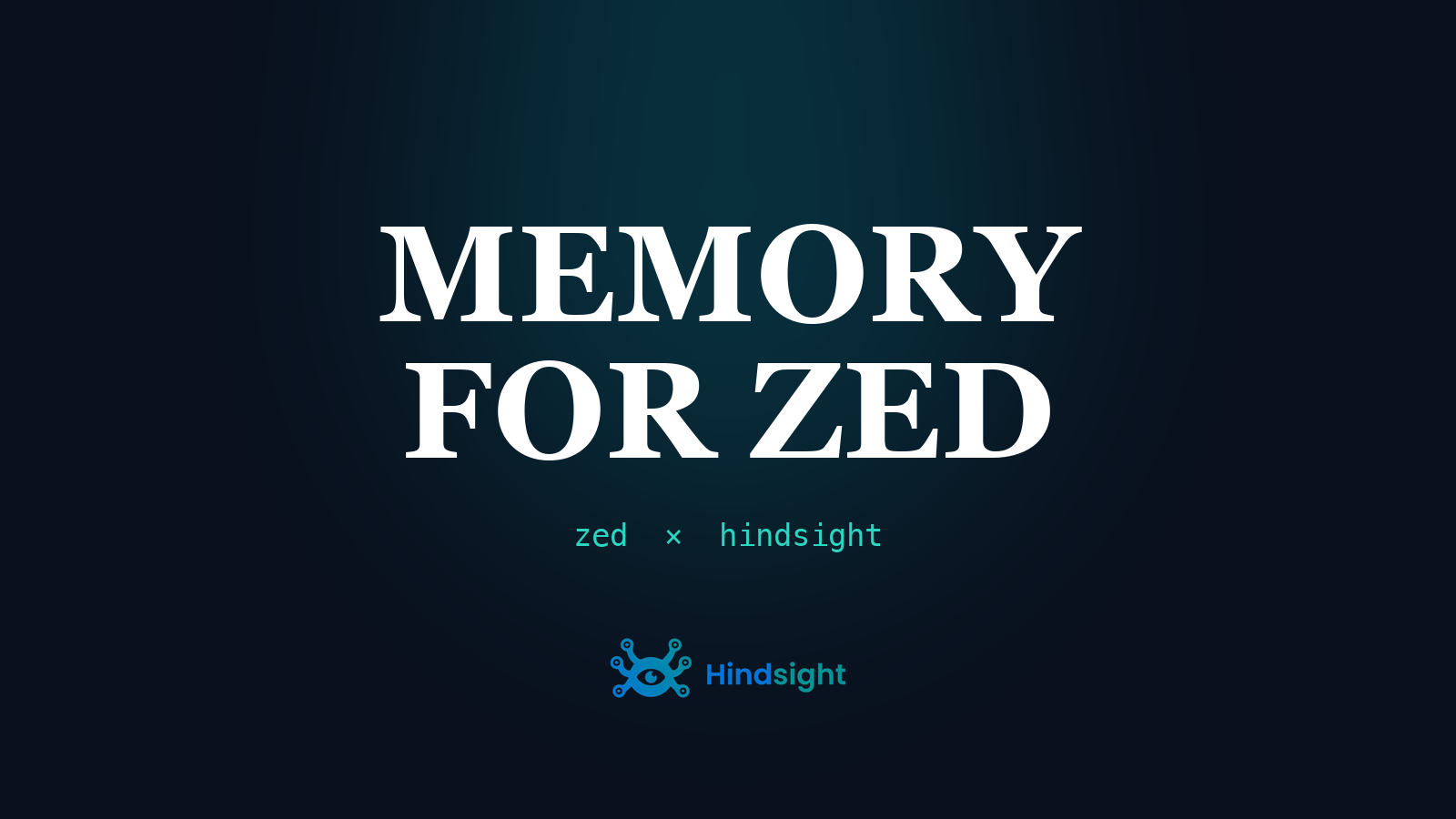 Persistent memory for the Zed editor with Hindsight