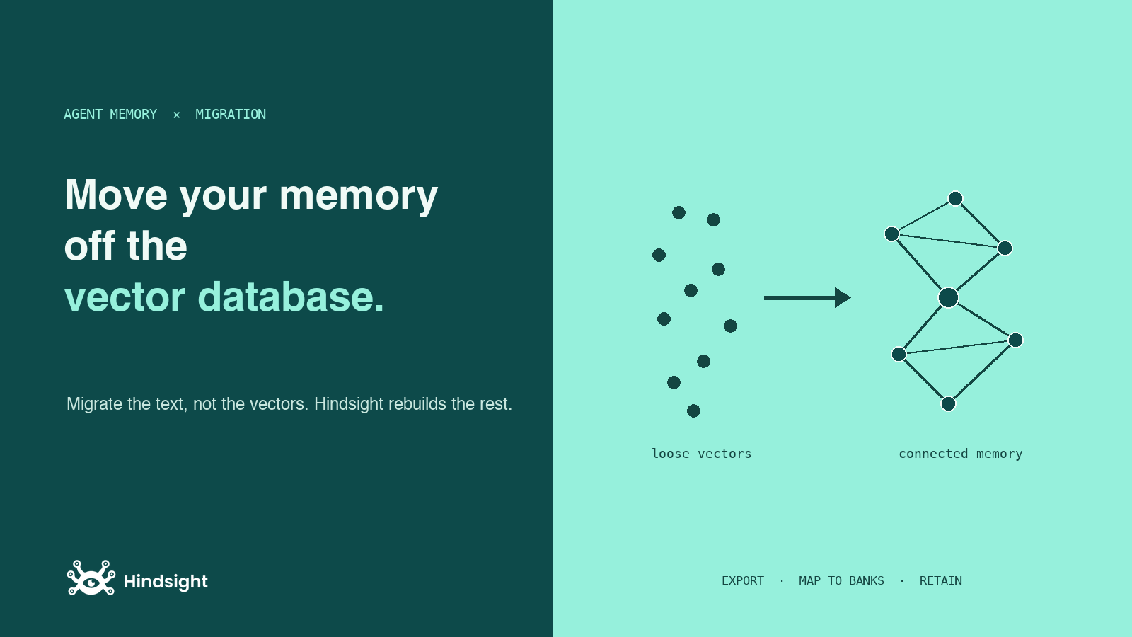 How to Move Your Agent's Memory Off a Vector Database